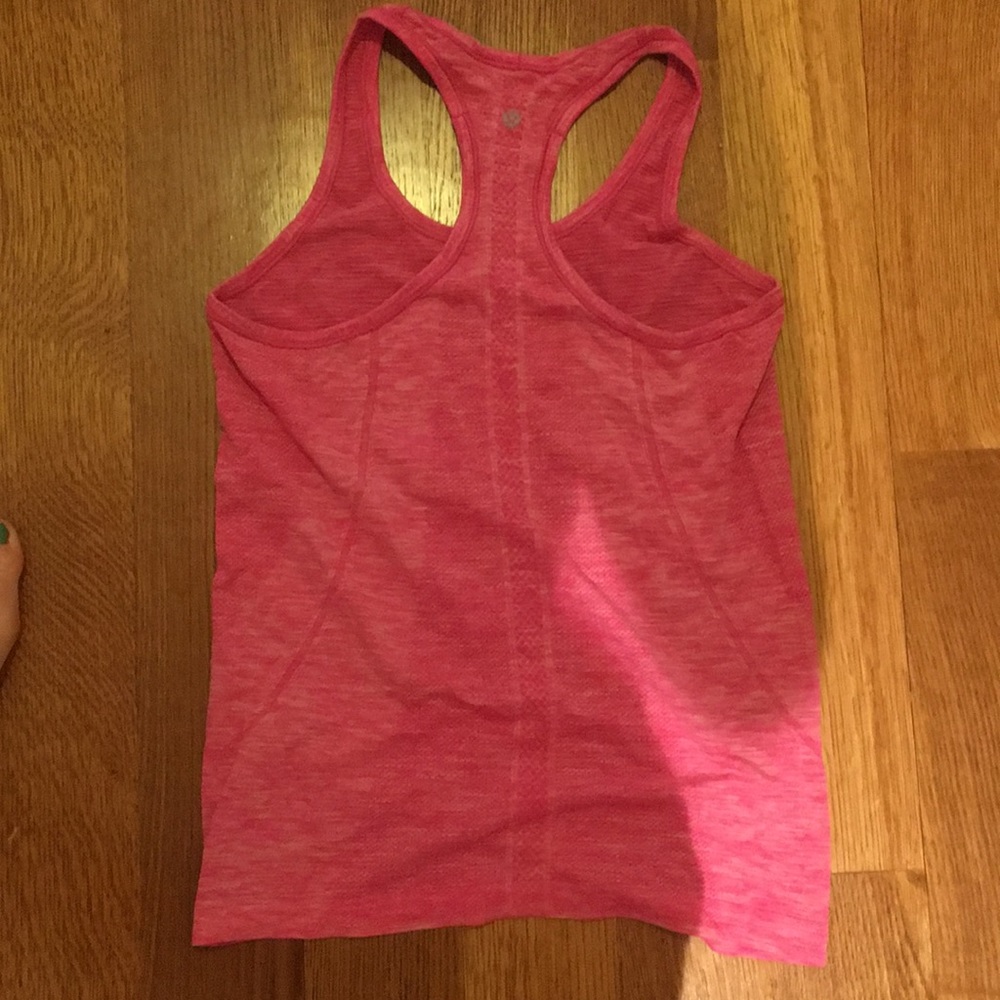 Pink lulu lemon tank top